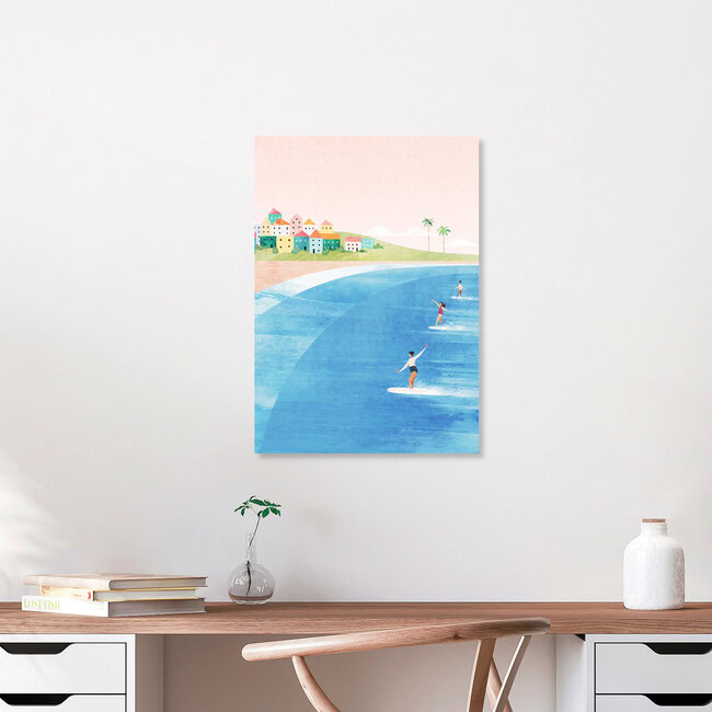 'Surf Beach' – Wall Art by Henry Rivers as Poster or Acrylic Glass Print