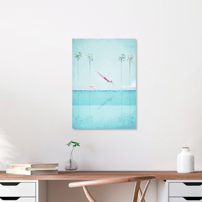 'Swimming Pool' – Wall Art by Henry Rivers as Poster or Acrylic Glass Print