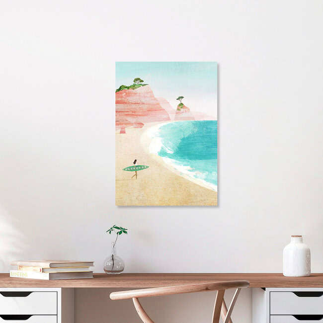 Wandbild 'Surf Girl' – Kunst von Henry Rivers als Poster oder Acrylglasbild