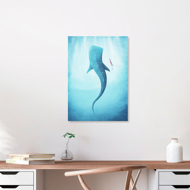 Wandbild 'Wahlhai' – Kunst von Henry Rivers als Poster oder Acrylglasbild