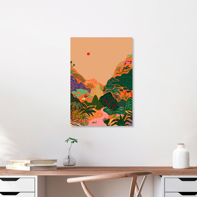 Wandbild 'Hidden Paradise' – Kunst von Arty Guava als Poster oder Acrylglasbild