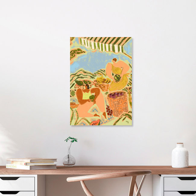 Wandbild 'Fruit Stand' – Kunst von Arty Guava als Poster oder Acrylglasbild