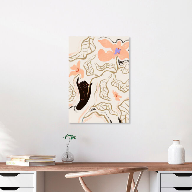 Wandbild 'Le Fleur' – Kunst von Arty Guava als Poster oder Acrylglasbild
