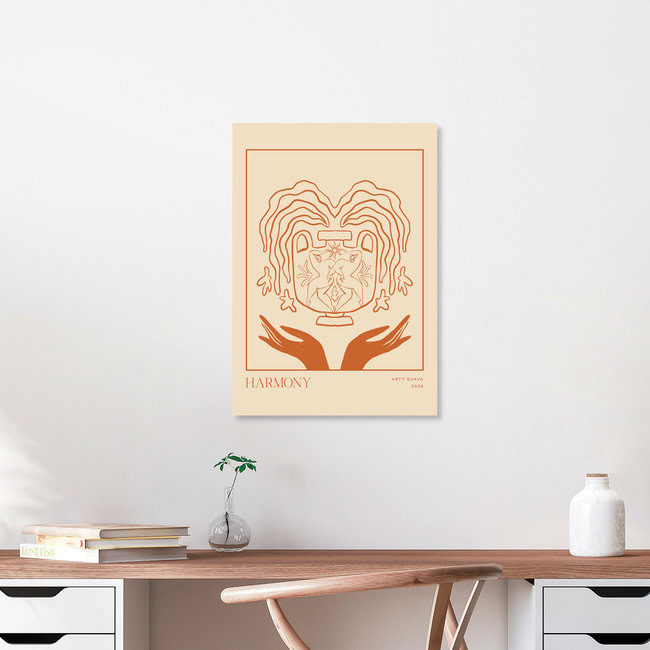 Wandbild 'Harmony Line Art' – Kunst von Arty Guava als Poster oder Acrylglasbild