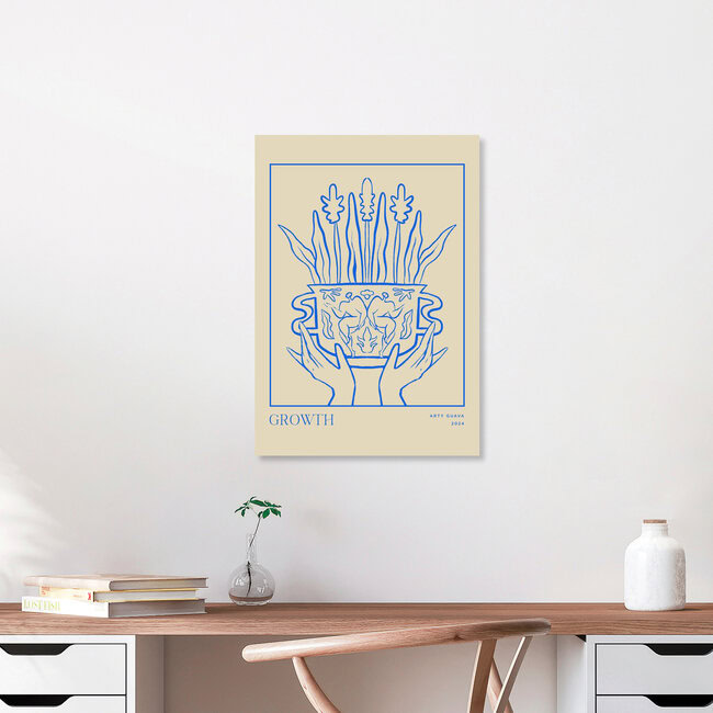 Wandbild 'Growth Line Art' – Kunst von Arty Guava als Poster oder Acrylglasbild