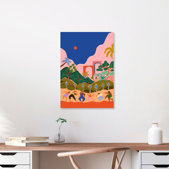 Wandbild 'Dancing in Paradise' – Kunst von Arty Guava als Poster oder Acrylglasbild
