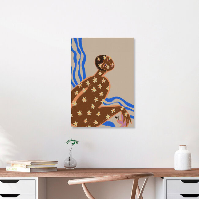 Wandbild 'Blossoming Daisy' – Kunst von Arty Guava als Poster oder Acrylglasbild