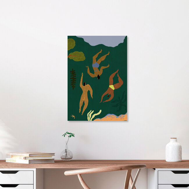 Wandbild 'Lost in Green' – Kunst von Arty Guava als Poster oder Acrylglasbild