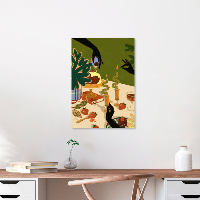 Wandbild 'Merry Feast' – Kunst von Arty Guava als Poster oder Acrylglasbild