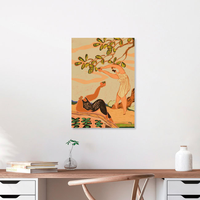 Wandbild 'Pair of Persimmons' – Kunst von Arty Guava als Poster oder Acrylglasbild