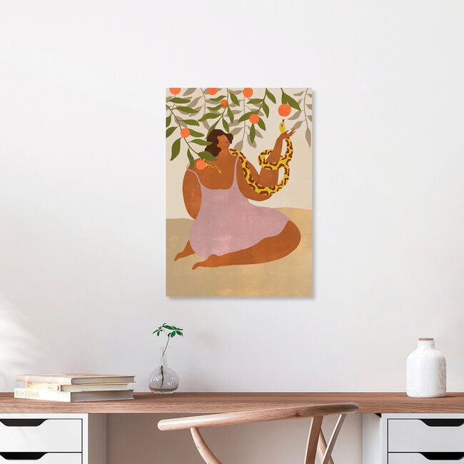 Wandbild 'Smell the Orange' – Kunst von Arty Guava als Poster oder Acrylglasbild