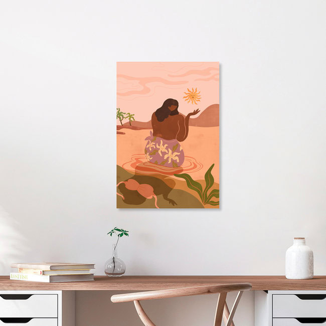 Wandbild 'Sunset Wave' – Kunst von Arty Guava als Poster oder Acrylglasbild