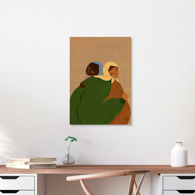 Wandbild 'The Hug' – Kunst von Arty Guava als Poster oder Acrylglasbild