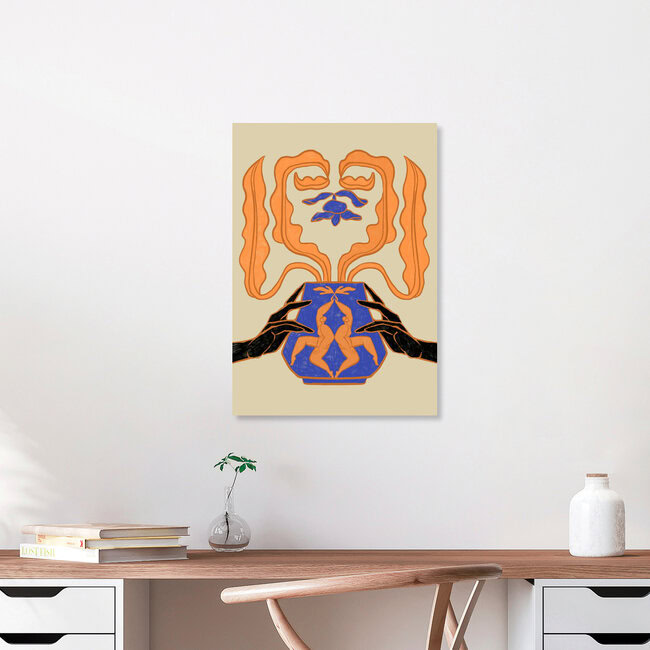Wandbild 'Vase New Beginnings' – Kunst von Arty Guava als Poster oder Acrylglasbild