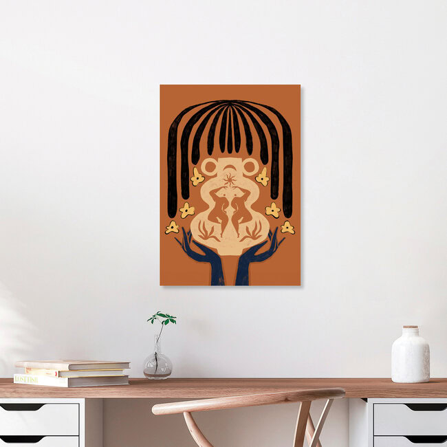 Wandbild 'Vase Sun and Moon' – Kunst von Arty Guava als Poster oder Acrylglasbild