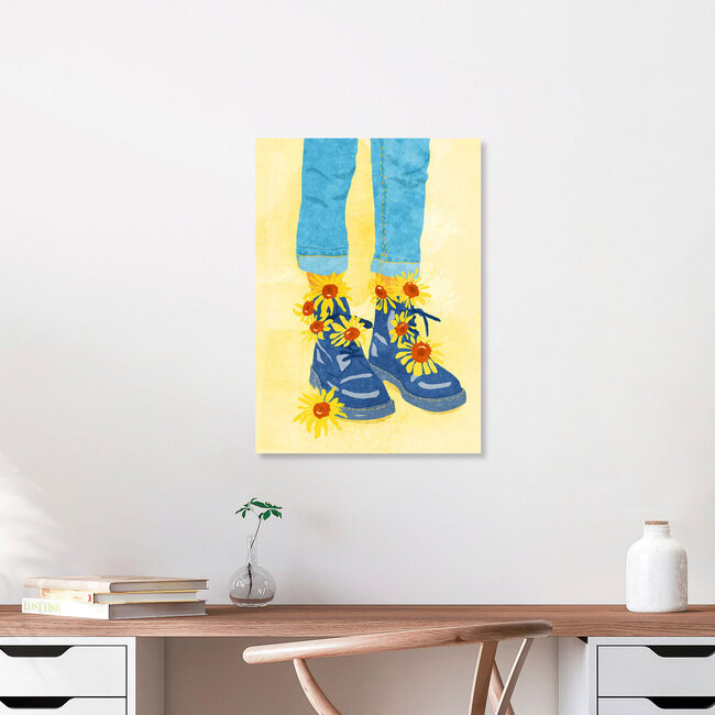 Wandbild 'Sunflower walk' – Kunst von Raissa Oltmanns als Poster oder Acrylglasbild