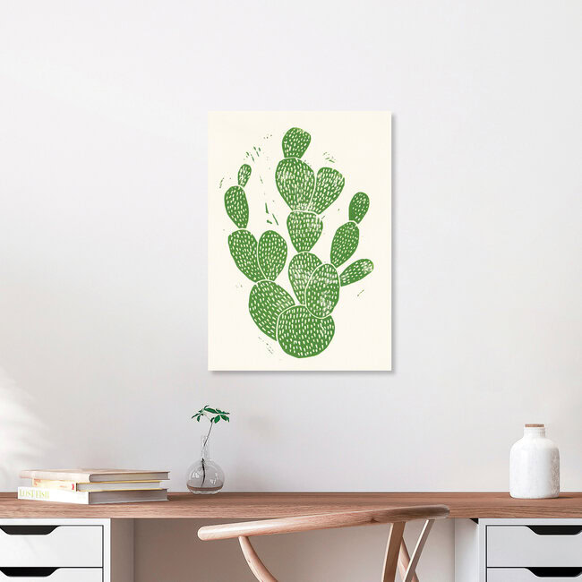 Linocut Cactus, Deutschland – Fotokunst von Bianca Green als Poster oder Acrylglasbild