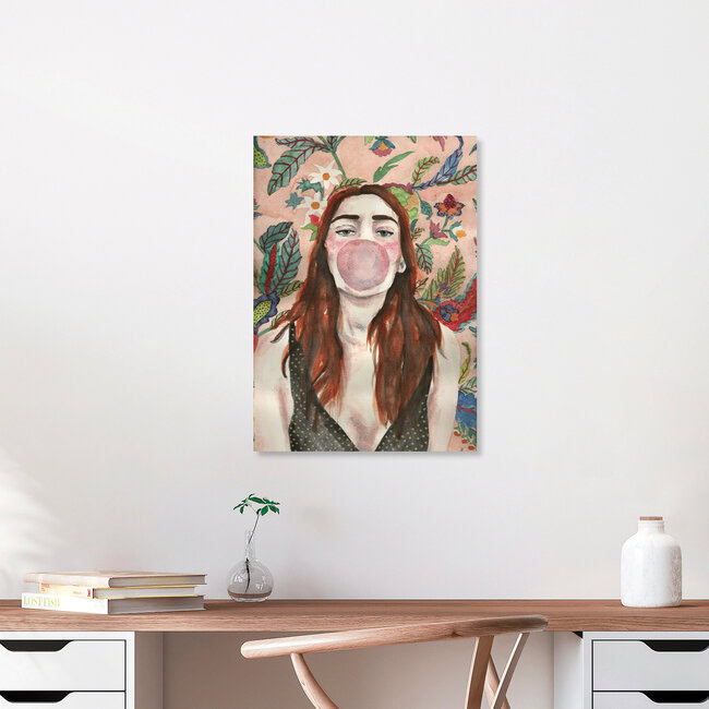 Wandbild 'Bubblegum and pattern' – Kunst von Andy McFly als Poster oder Acrylglasbild