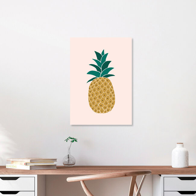 Wandbild 'Pineapple' – Kunst von Dunia Nalu als Poster oder Acrylglasbild