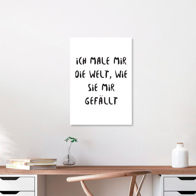 Wandbild 'Weltenmaler' – Kunst von Sabrina Ziegenhorn als Poster oder Acrylglasbild