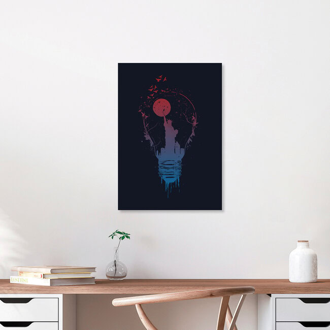 Wandbild 'Big city lights' – Kunst von Balazs Solti als Poster oder Acrylglasbild