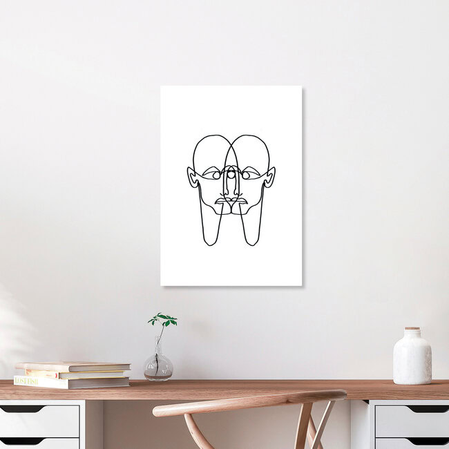 'Face Two Face' – Wall Art by Julia Hariri as Poster or Acrylic Glass Print