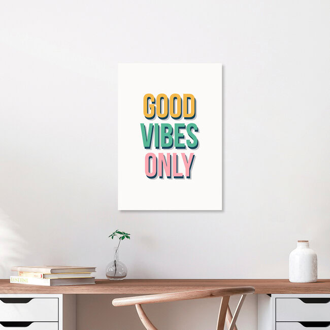 'Good Vibes Only' – Wall Art by Frankie Kerr-Dineen as Poster or Acrylic Glass Print