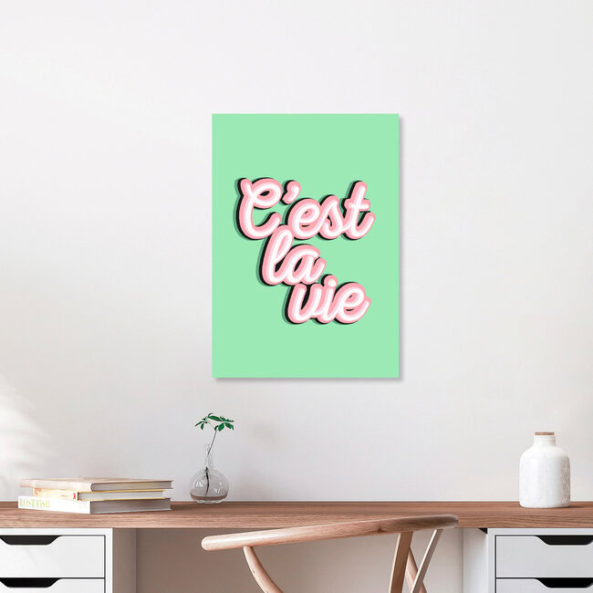 Wandbild 'C’est La Vie' – Kunst von Frankie Kerr-Dineen als Poster oder Acrylglasbild