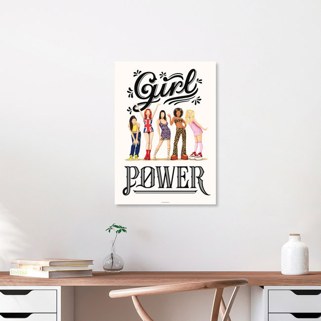 Wandbild 'Girl Power' – Kunst von Draw Me A Song - Reviews als Poster oder Acrylglasbild