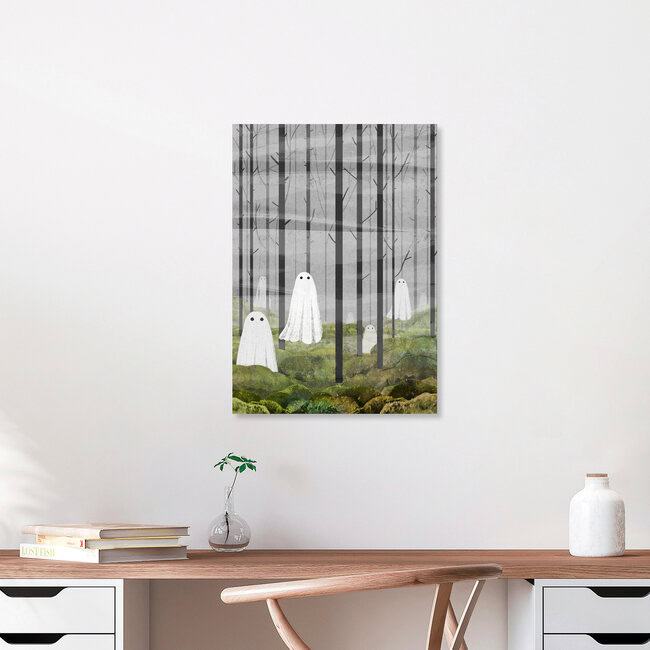 Wandbild 'The Woods are full of Ghosts (Spring version)' – Kunst von Katherine Blower als Poster oder Acrylglasbild