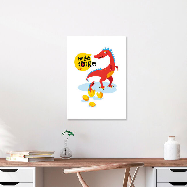 Wandbild 'Kinderzimmer-Dinosaurier – Illustration für Kinder' – Kunst von Pia Kolle als Poster oder Acrylglasbild