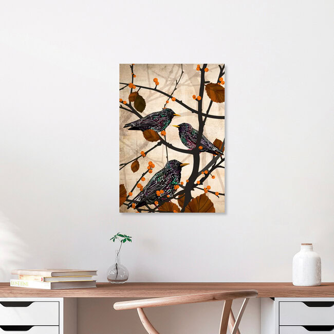 Wandbild 'Starlings' – Kunst von Katherine Blower als Poster oder Acrylglasbild