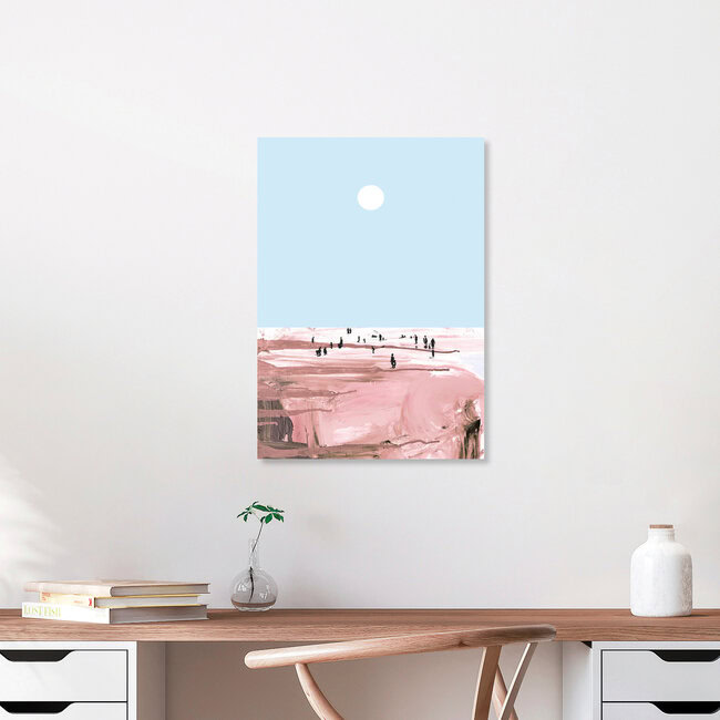 Wandbild 'Beach People' – Kunst von Dan Hobday als Poster oder Acrylglasbild