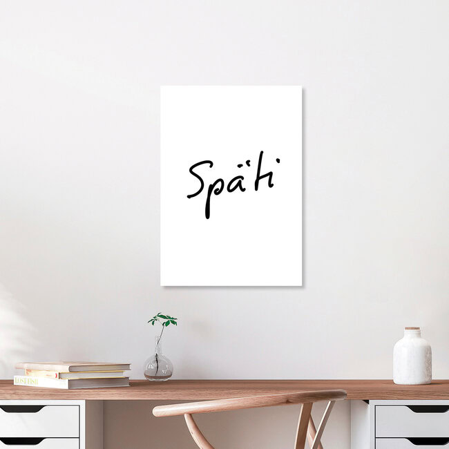 Wandbild 'Späti !' – Kunst von Ute Arnold als Poster oder Acrylglasbild