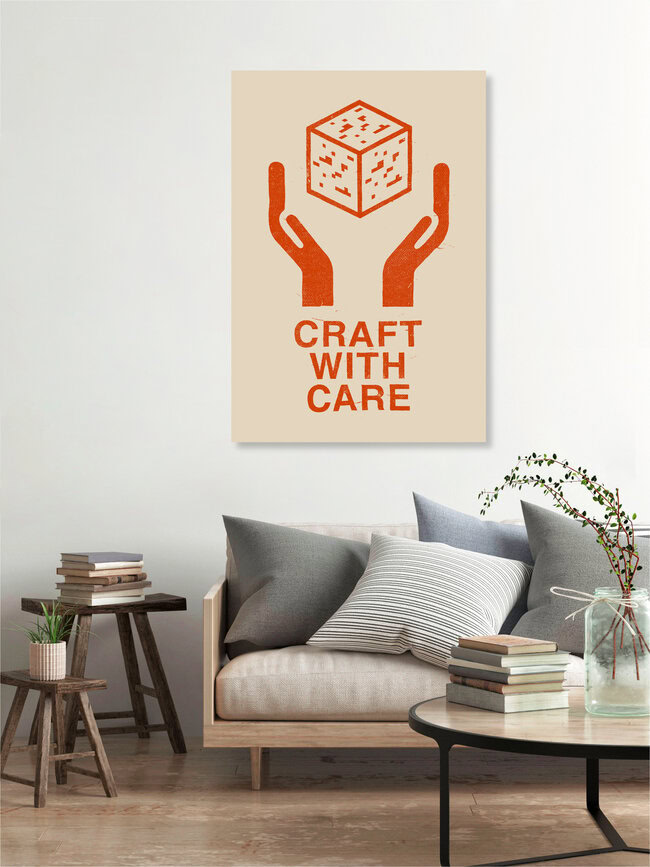 Wandbild 'Craft with care' – Kunst von Florent Bodart als Poster oder Acrylglasbild
