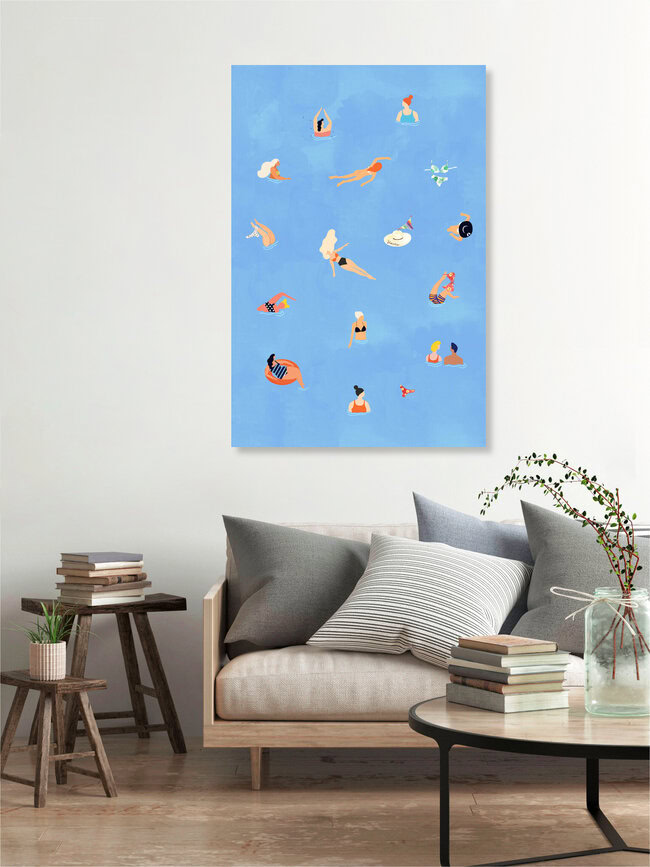 Wandbild 'Summer Weekend' – Kunst von Uma Gokhale als Poster oder Acrylglasbild