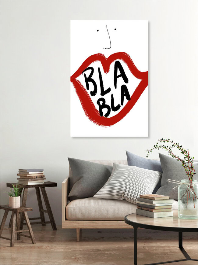 'BLA BLA' – Wall Art by Atelier Posters as Poster or Acrylic Glass Print