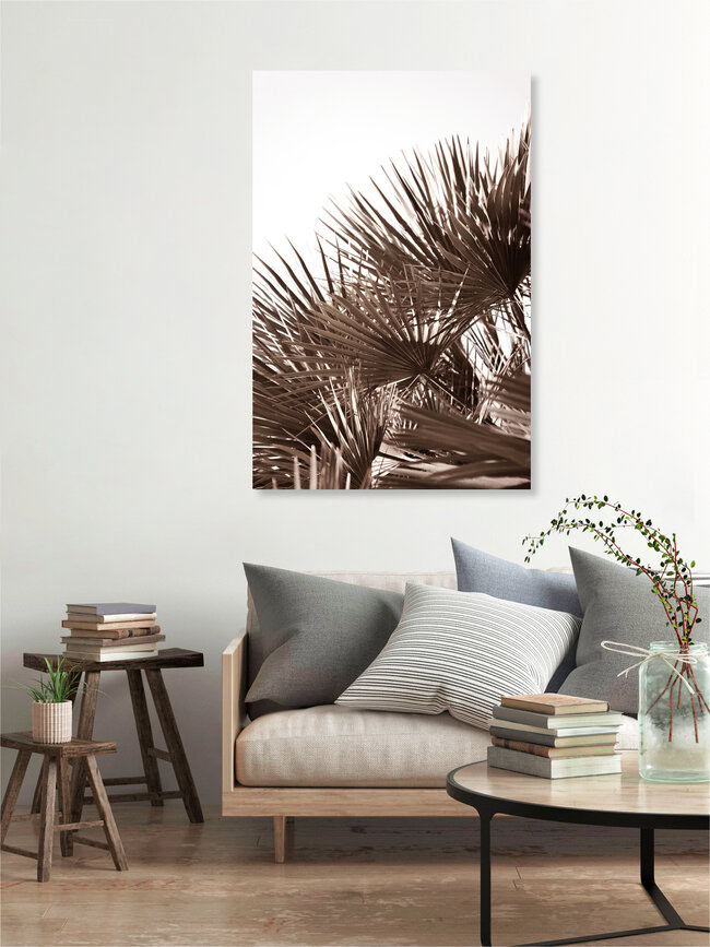 gorgeous golden palm leafes, Germany – wall art by Studio Na.hili as Poster or Acrylic Glass Print