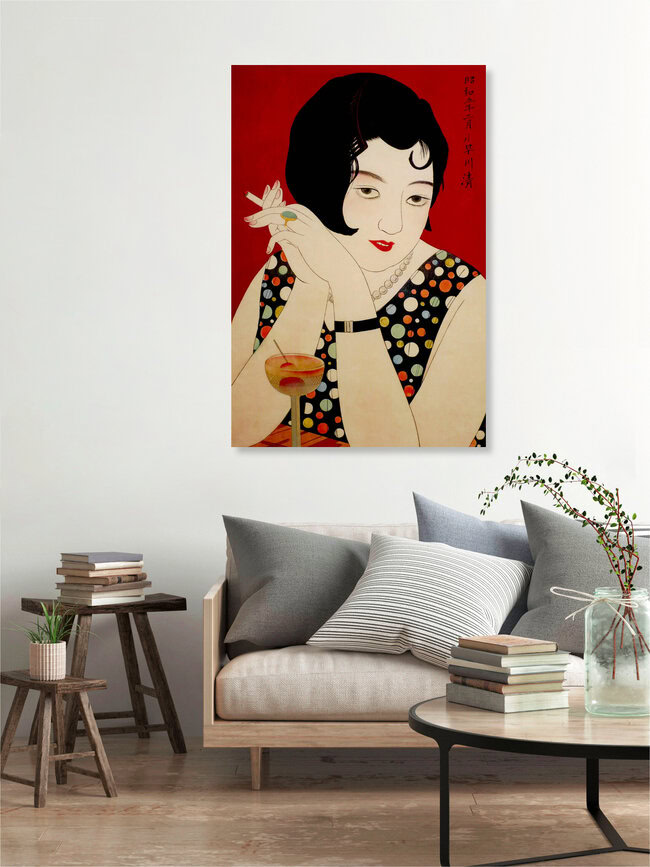 'Kobayakawa Kiyoshi: Tipsy' – Wall Art by Japanese Vintage Art as Poster or Acrylic Glass Print