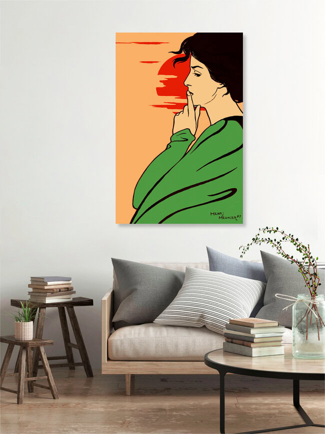 Wandbild 'Henri Meunier: L’Heure du Silence (1897)' – Kunst von Vintage Collection als Poster oder Acrylglasbild