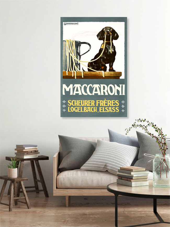 'Siegmund von Suchodolski: Maccaroni' – Wall Art by Vintage Collection as Poster or Acrylic Glass Print