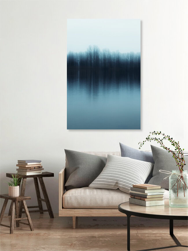 Winter am See, Deutschland – Fotokunst von Manuela Deigert als Poster oder Acrylglasbild