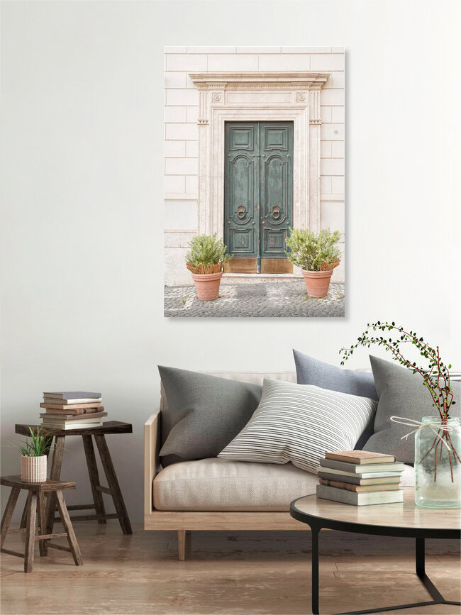 Old wooden door in Rome, Italy, Italy – wall art by Henrike Schenk as Poster or Acrylic Glass Print