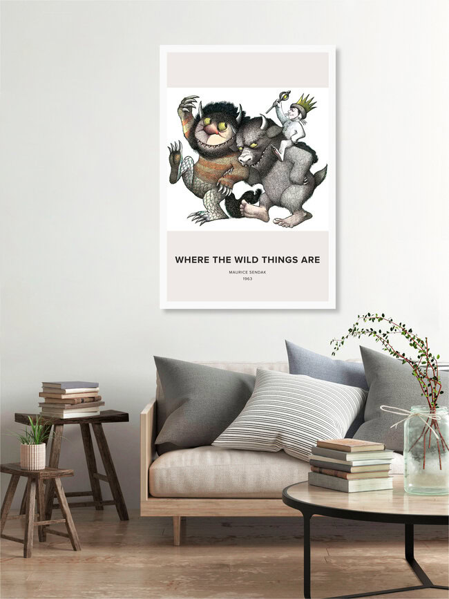 'Where The Wild Things Are' – Wall Art by Vintage Collection as Poster or Acrylic Glass Print