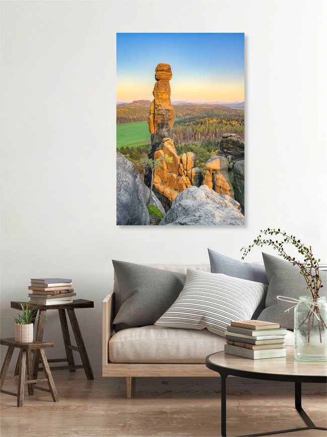 Barbarine in der Sächsischen Schweiz, Deutschland – Fotokunst von Michael Valjak als Poster oder Acrylglasbild