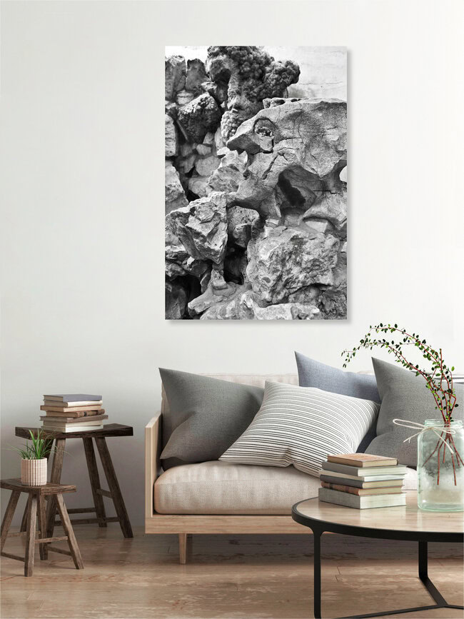 Thinking Stone, China – Fotokunst von Sebastian Berger als Poster oder Acrylglasbild