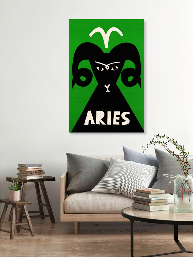 'Aries Zodiac' – Wall Art by Fox And Velvet as Poster or Acrylic Glass Print