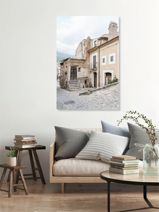 Street life in Civita, Calabria, Italy – wall art by Photolovers . as Poster or Acrylic Glass Print