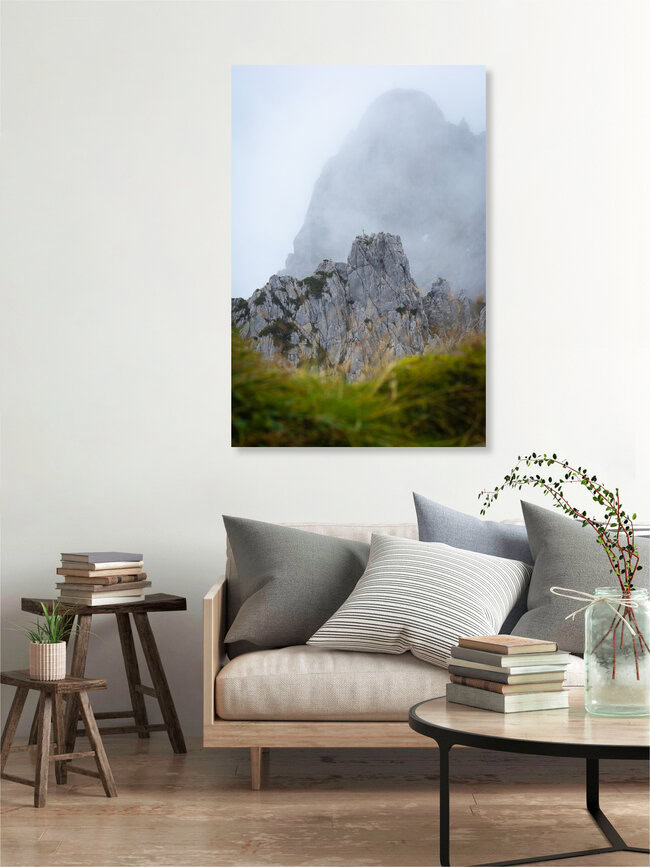 Mountain Peaks in the Mist, Germany – wall art by Martin Wasilewski as Poster or Acrylic Glass Print