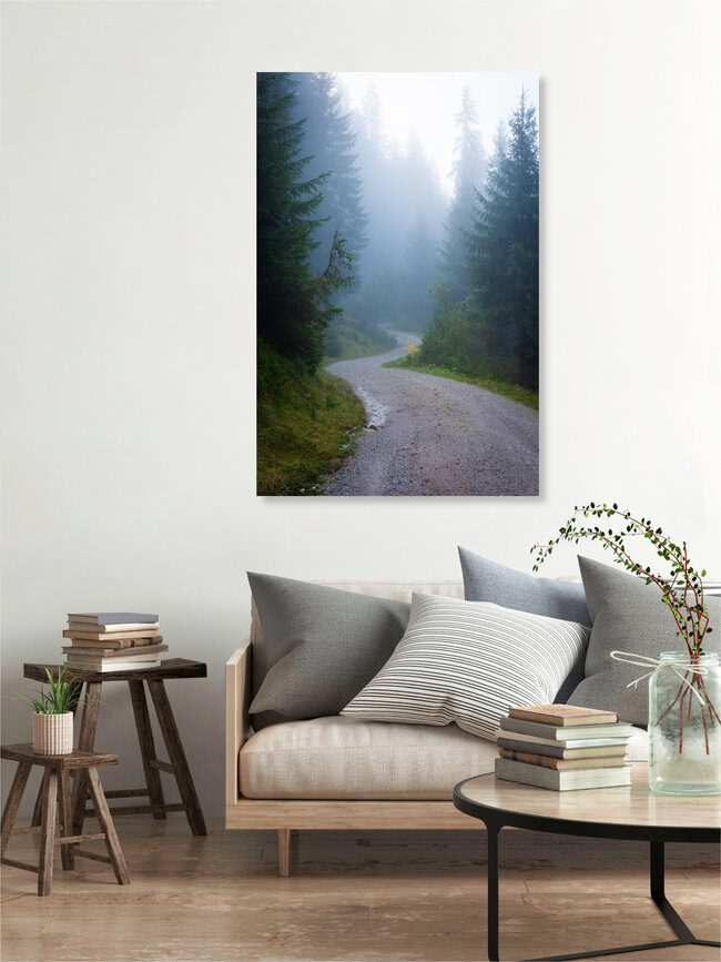 Foggy Path in the Alps, Austria – wall art by Martin Wasilewski as Poster or Acrylic Glass Print